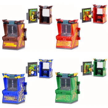 4 típusok Retro Mini Arcade Játékkonzol építőelemek KAI JAY ZANE Modell kockák Gyerekkészletek Ajándék gyerekeknek