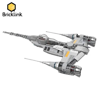 Bricklink MOC űrháborús fegyver Djarin N-1 Starfighters űrhajója 75325 építőelemek Játékok gyerekeknek ajándék
