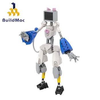 BuildMoc Neko-Robo társrobot robot építőelemek készlet Női robot nyúl lány kockák Játékok gyermekeknek születésnapi ajándék