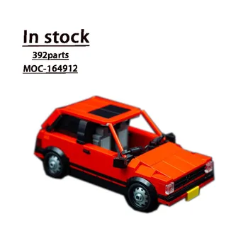MOC-164912 Red Classic Car Assembly Építőelemek varrása Model Boy Gyermekek Felnőtt születésnapi építőelemek Játék ajándék