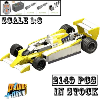 Klasszikus modell RS10 méretarány 1:8 Formula 1 versenyautó modell Építők blokk kockák Oktató játékok gyerekeknek Születésnapi ajándékok