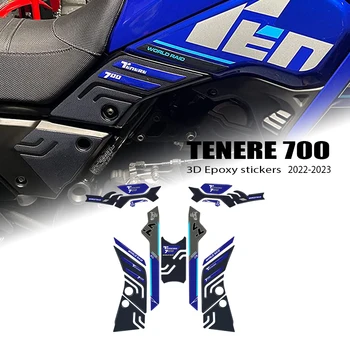 YAMAHA Tenere 700 Tenere700 World Raid tartozékokhoz motorkerékpár 3D epoxigyanta matrica védőpad 2022 - 2023