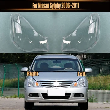 Nissan Sylphy 2006~2011 fényszórófedél átlátszó fényszóró lámpahéj lencse cserélje ki az eredeti lámpabúra plexiüveget