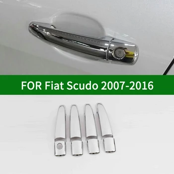 Fiat Scudo 2007-2016 tartozék króm ezüst autó oldalsó kilincshuzatok burkolat 2008 2009 2010 2011 2012 2013 2014