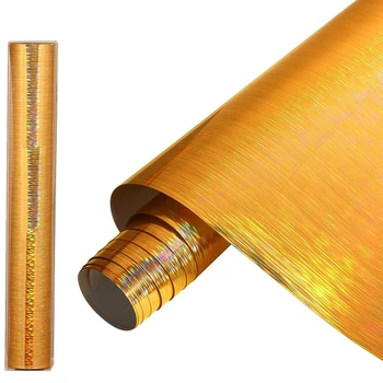 Metál HTV - 12 hüvelyk x 6ft tekercs hőátadás vinil arany hőátadás vinil