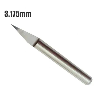 Új 3,175 mm-es lapos fenekű kés maróbitek CNC gravírozó gép faragás 1db