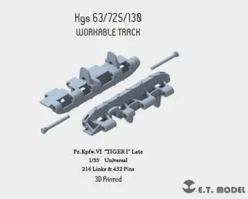 ET modell P35-003 1/35 Második világháborús német TIGER I későn megmunkálható pálya (3D nyomtatással)