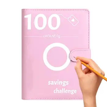 100 megtakarítási kihívás Binder A5 költségvetési iratrendező pénztárca készpénzes boríték megtakarítási kihívás készlet 100 napos költségvetési iratrendező pénzszervező
