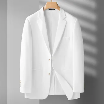 5910-2023 Őszi és téli új termék férfi öltöny üzleti alkalmi egyszerűség rács Single West Jacket férfi felsőkabát