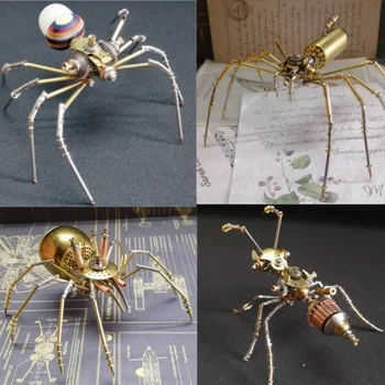 DIY mechanikus rovarok modellkészlet fém összeszerelés pók / hangya összeszerelés játék 3D rejtvények pókok gyerekeknek felnőtt játékok ajándék
