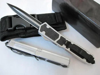 Micro OTF Tech Knife SC Series 440 Steel Blade 57HRC keménységű repülési alumíniumötvözet + acél homokfogantyú önvédelmi kés