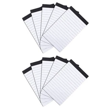 10 db kézírás-felismerő vonal notebook Mini zseb notebook utántöltő A7 Memo Könyv utántöltő 30 lapos bélelt irodaszerekkel