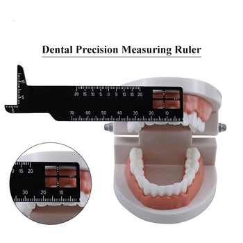 Új fogászati precíziós mérővonalzó orvosi eszköz kétoldalas használat vonalzó fogtávolság mérő anyag fogászati műszer