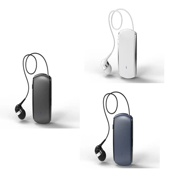 K68 Bluetooth fejhallgató Lavalier visszahúzható plug-in kártya Egy fülhallgató multifunkciós klipes fejhallgató MP3 lejátszó