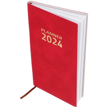 2024 Menetrend Könyvek Napirend Jegyzettömb Havi Heti Napi Naptár Tervező Jegyzettömbök Angol verzió Jegyzetfüzet