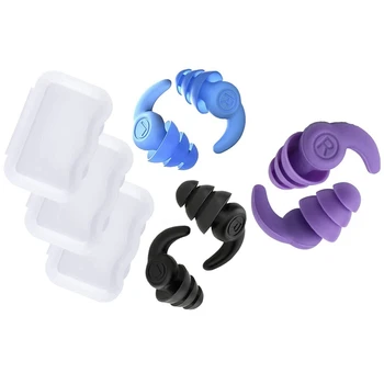 3 pár szilikon füldugó, vízálló úszó füldugó felnőtteknek, újrafelhasználható szilikon úszó füldugók