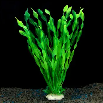 1 db műanyag haltartály megtekintése szimuláció vízi növény dekoráció hínár óceáni jelenet mesterséges víz akvárium növény díszek