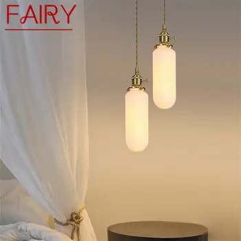 FAIRY Modern sárgaréz függőlámpa LED Nordic Creative Simply Ceramics Függő lámpa otthoni étkezőhöz hálószoba ágy