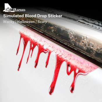 Furcsa/ijesztő Halloween szimuláció Személyiség Vérfoltos matrica Külső vízálló autó karosszéria matrica Vércsepp graffiti