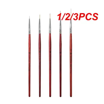 1/2/3PCS Körömjavító tollak Többféle Ultrafinom ultra hosszú dróthúzó tollak Élvonás vonalrajz kockás köröm