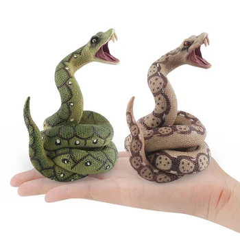 szimuláció Vad hüllő Python modell Akció figurák Dzsungel állatok Kígyó kígyó miniatűr Oktatási játékok dekoráció Gyerek ajándék