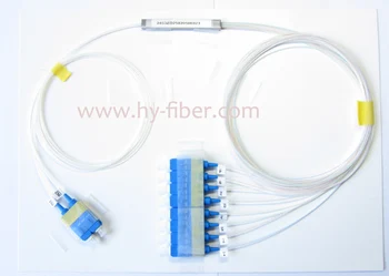 száloptikai PLC osztó 2x16, LGX csomag SC / UPC kék csatlakozóval, G657A1 0,9 mm-es kábelhossz 1m 10db
