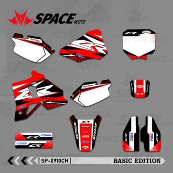 SPACE Teljes grafika matricák matricák Motorkerékpár háttér Egyéni szám HONDA CR 80 CR80 1996 1997 1998 1999 2000 2001 2002