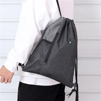 Futás Fitness Sport tároló Összecsukható hátizsák csomag Húzózsinóros zsebtáska hordozhatóTúrázás kemping vízálló hátizsák