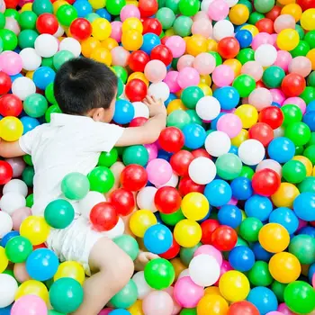 50db/táska Újrafelhasználható vastag óceáni golyók Gyermek Color Wave labda tárolótáskával gyerekeknek Játék sátrak és labdagödrök Vízi játékok