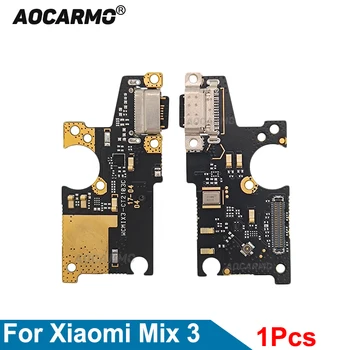 Aocarmo Xiaomi Mix 3 Mi Mix3 USB töltőporthoz töltő dokkoló Flex kábel cserealkatrészek