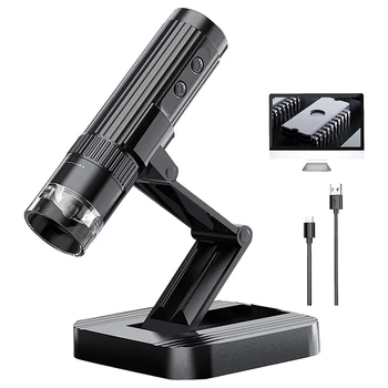 1 db USB digitális mikroszkóp Kézi mikroszkóp kamera 1080P HD érmemikroszkóp Mini kamera Nagyító 50X-1000X Fekete