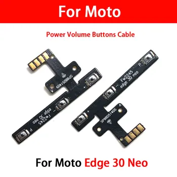 2db/lot, eredeti hangerő Kapcsoló Ki gomb Flexibilis kábel Motorola Moto Edge 20 Lite Pro Edge 30 Fusion Neo Ultra készülékhez