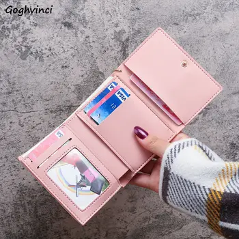 érme Pénztárcák Nők Rajzfilm Aranyos 3-szoros nagy kapacitású rövid pénztárcák Diákok Koreai Mini Money Bag kártyák Multifunkciós tartók Ins