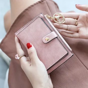 érme pénztárca Mini koreai kiadású diák kis friss cipzáras érmetáska Multifunkcionális vékony kis kártyatáska
