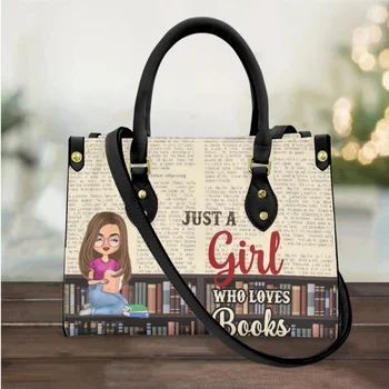 Csak egy lány, aki szereti a könyveket Cross Body táskák nőknek Luxus PU bőr női táskák Női válltáskák Női kézitáskák bolsa feminina
