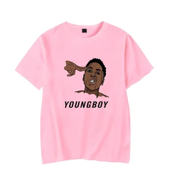 Nyári férfi póló 2019 Hiphop rapper énekes YoungBoy soha többé nem tört el Póló pamut rövid ujjú grafikus póló Cool Funny Shirt