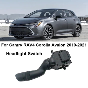 1PC fekete autó fényszóró kapcsoló autó fényszóró kapcsoló ködlámpa kapcsoló Toyota Camry RAV4 Corolla Avalon 2019-2021
