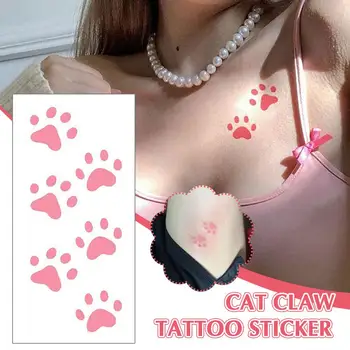 Macskakarom Aranyos vicces tetováló matricák Kar vízálló Tatoo Hotwife Hamis tetoválások nőknek Művészeti Fesztivál kiegészítők Tatto Whol V7R9