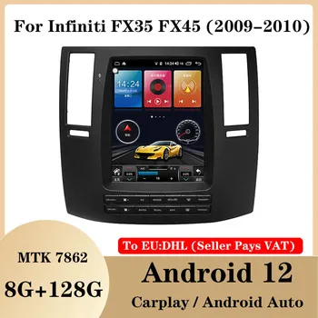 10.4 hüvelykes Tesla képernyő autós rádió Infiniti FX FX35 FX45 2008-2011 Carplay navigáció GPS multimédia videó lejátszó Auto Android
