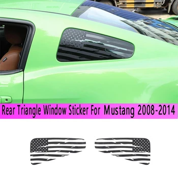 Ablak matrica hátsó ablak Szomorú zászló matrica Hátsó háromszög ablakfedél burkolat a Ford Mustang 2008-2014