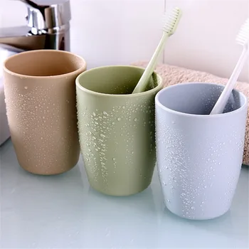 New Fashion Simple Pure Pigment Color Környezetvédelem Műanyag pár kefe csésze mosócsésze sűrített kerek