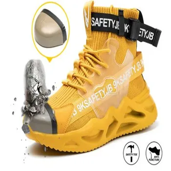 36-50 Munkacipők Elpusztíthatatlan munkavédelmi cipők Férfiak Acél orrcipők Szúrásálló cipők Férfi lábbeli cipők Felnőtt munkacipők
