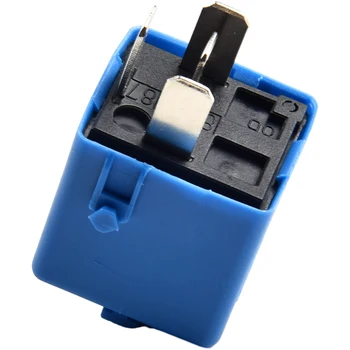 Plug-and-play Praktikus közvetlen illeszkedés Tartós, egyszerű telepítés Sky-Blue relé 4 tűs 1db ABS kék Autó tartozékok