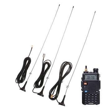 Walkie antenna UV5R nyereségantenna walkie talkie antennához hordozható rádió Mini szívócsésze autós antenna nyereség UT108 antenna