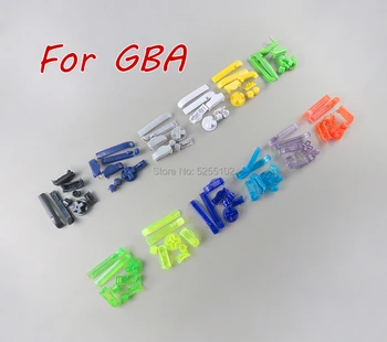 20készletek L R A B gombok Többszínű gombok Billentyűzetek Gameboy Advance gombokhoz Keret D párnák Bekapcsolás KI gombok GBA esetén