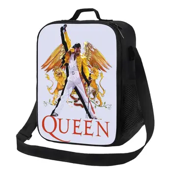 Freddie Mercury hőszigetelt uzsonnás táska női hordozható uzsonnás táskája munkához Iskolai utazás többfunkciós Bento ételdoboz