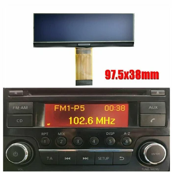 1pc rádiócsere LCD képernyő 97.5 * 38mm rádiócsere LCD képernyő Nissan Qashqai, Juke, Micra, Navara, NV200 számára
