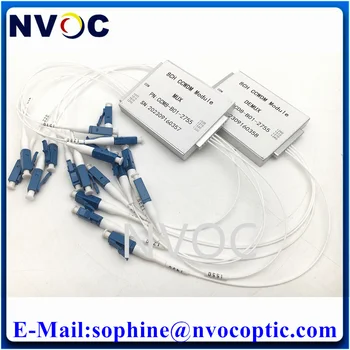 Mini doboz egyszálas LC / ST / FC / SCUPC 0.9mm 1M 1470nm-1610nm 8CH 1270nm-1610nm 18CH Compat CWDM CCWDM optikai multiplexer modul