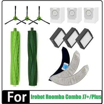 Tartozékkészlet Irobothoz Roomba Combo J7+/Plus porszívó csere Gumikefék szűrők Vákuumzsákok Mop