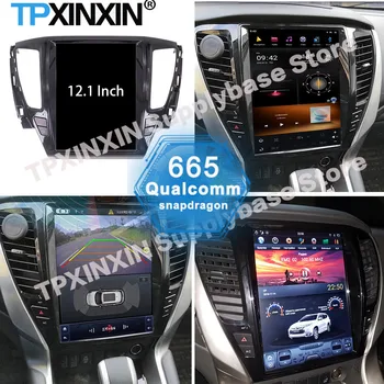 Qualcom Tesla rádió sztereó vevő Android 11 a Mitsubishi Pajero Sport 2016 2017 2018 GPS Navi Player Audio Record Head egység